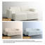 Canapé modulaire rembourré en velours côtelé beige 2 pièces Berlare-419289541