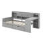 Lit de jour simple avec armoires et tiroirs-124640093