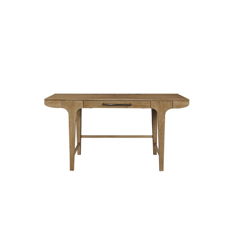 Carstens Writing Desk with Keyboard Tray – Eucalyptus Veneer Modern Home Office Desk
