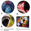 «Colorful Roaring Trex Dinosaur I - Dinosaur», art mural 5 pièces-1211278209