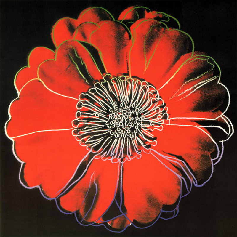 Fleur rouge pour dôme Tacoma, H 20 po x l 20 po