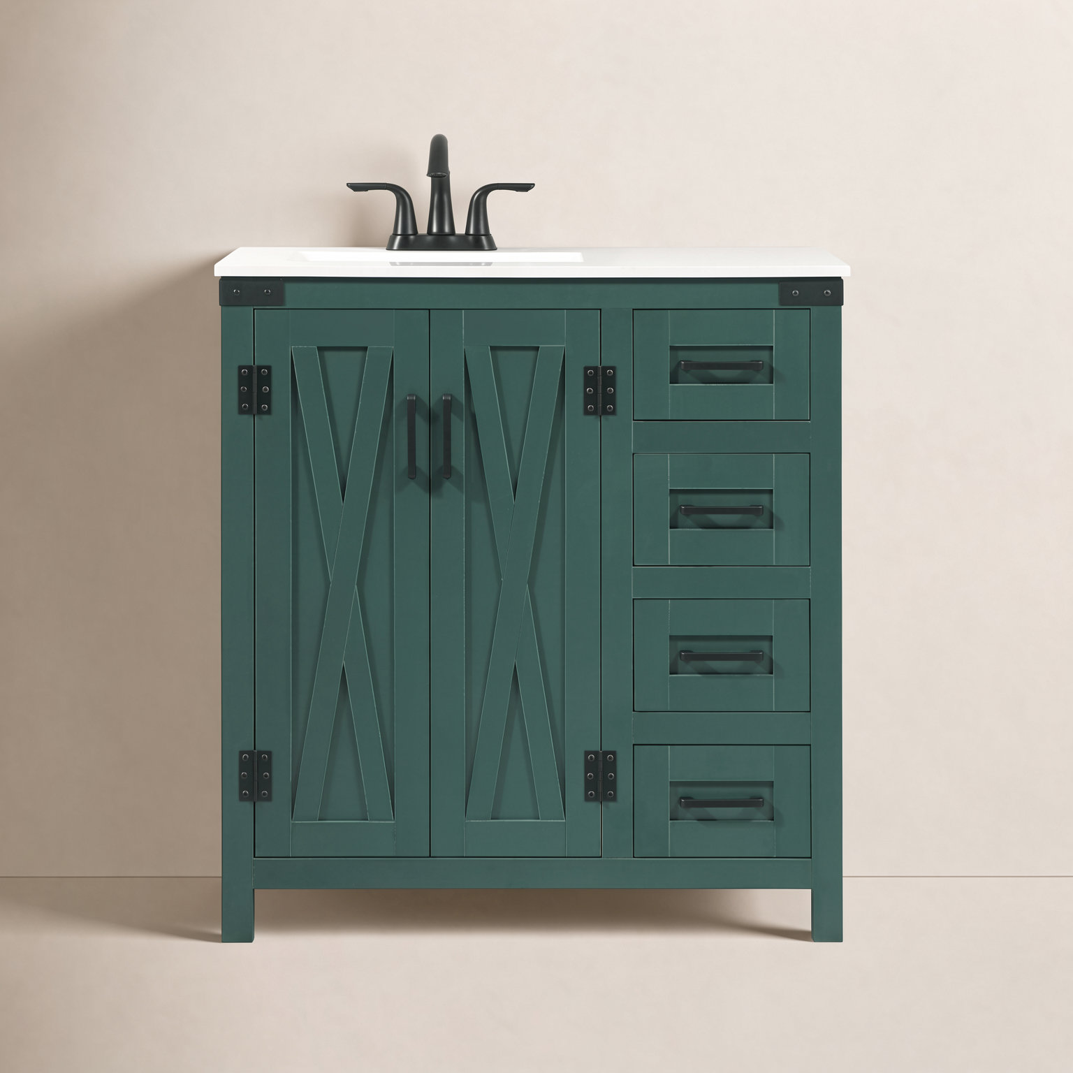 Slayton 32'' Single Bathroom Vanity, Green