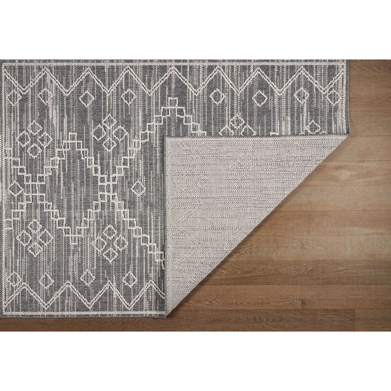 Denelle Polypropylene Indoor/Outdoor Rug, Rectangle 7'10" x 9'10"