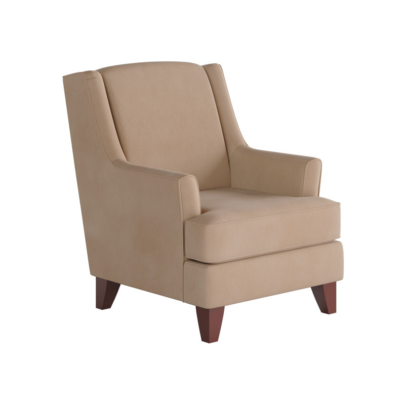 Venton Wingback Chair, Bella Blush Polyester