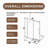 48.In W X 72.In H Frameless Shower Door Single Sliding, 1/4 Inch Thick Clear Tempered Glass Shower Door With Zinc Roller Rail System, Stainless Steel Handle, Black