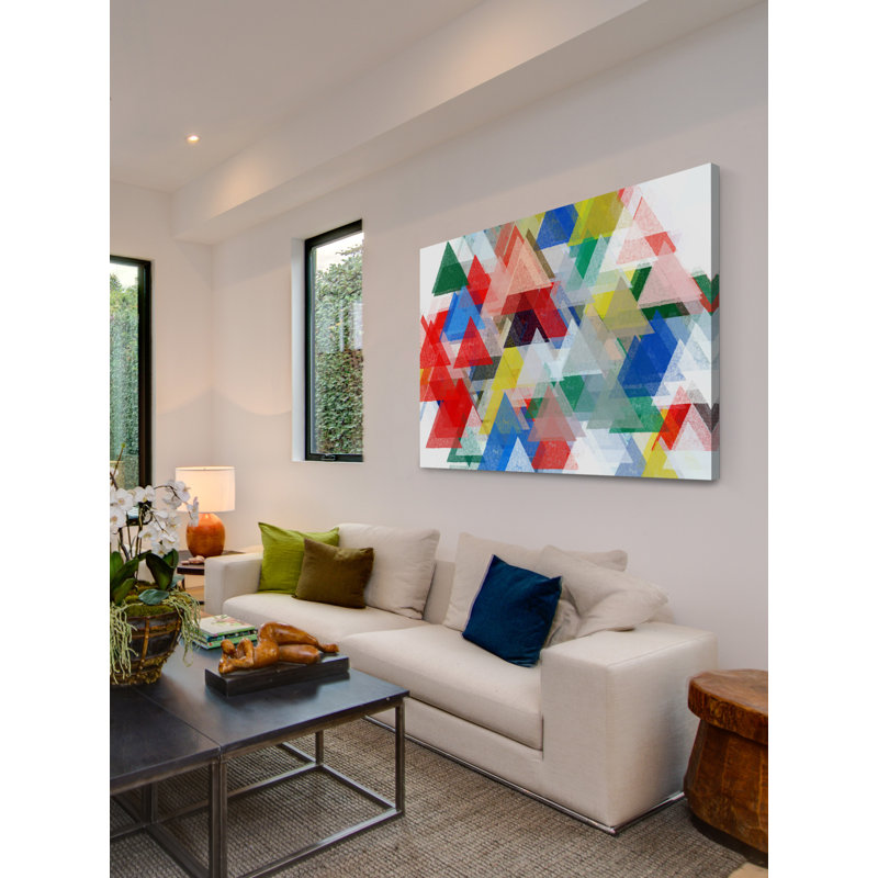 « dedéclining composition », reproduction d’art sur toile tendue, H 40 po x l 60 po x P 1,5 po