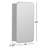 Eaton Medicine Cabinet, Recess and Surface Mount-546685373