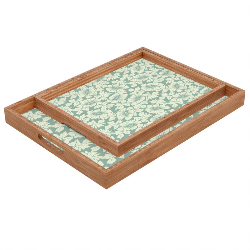 Solid Wood Tray, 1.75" H x 18" W x 14" D