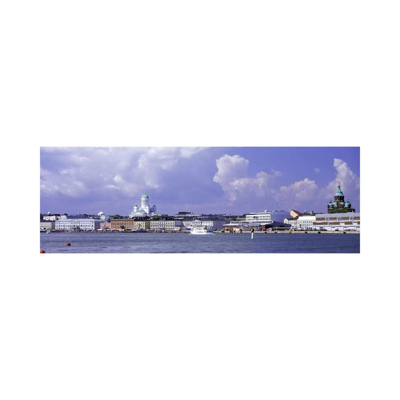 Kruununhaka & Katajanokka Neighborhoods, Helsinki, Finland - Wrapped Canvas Panoramic Print
