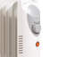 Daewoo Mini Oil Filled Radiator 650W 5 Fin Portable Heater Adjustable Thermostat White