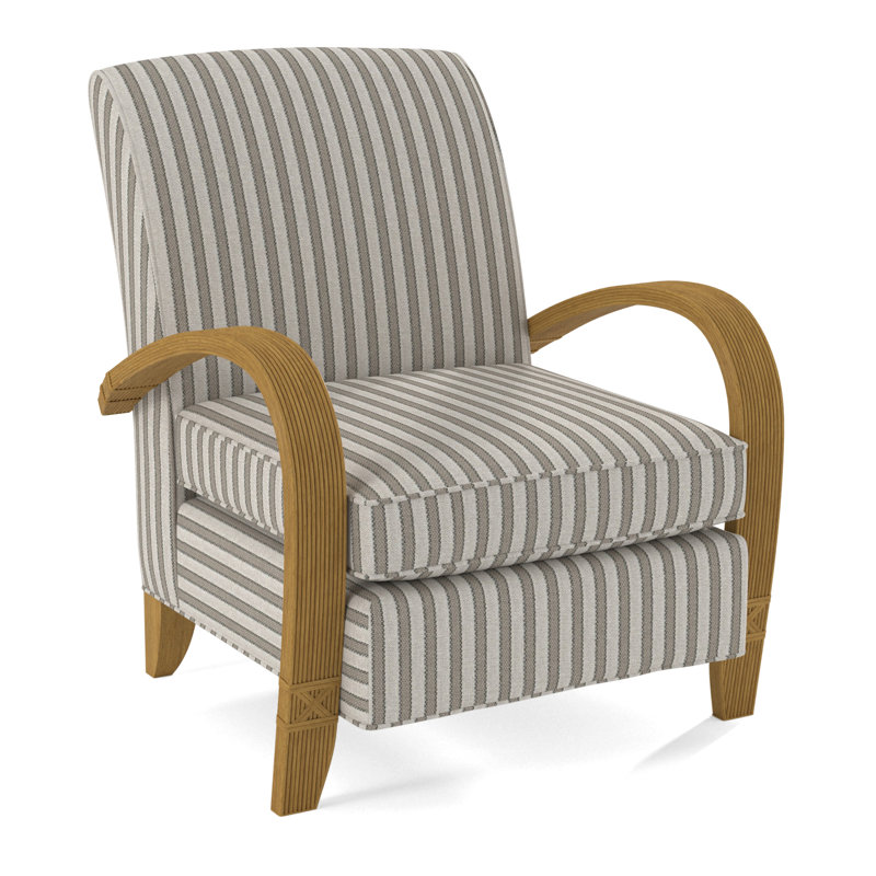 Vero Armchair, Honey, White Performance Fabric; 0851-94