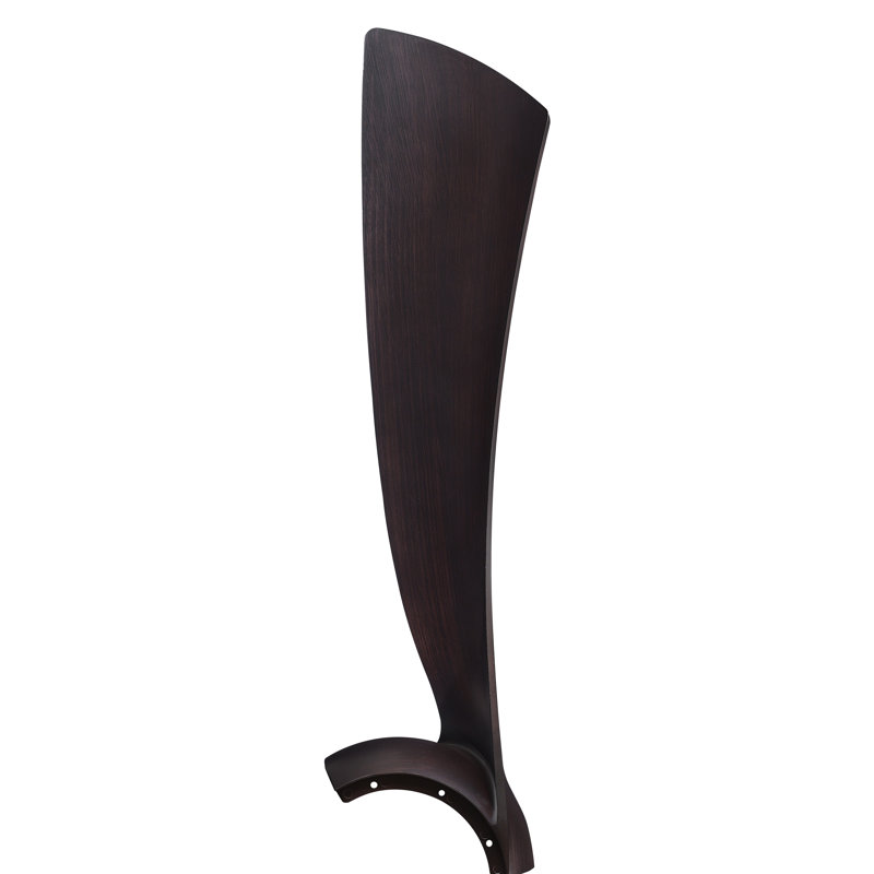Wrap Custom 56 inch Indoor/Outdoor Ceiling Fan Blade Set of 3 - Dark Walnut, Dark Walnut, 3.54" H x 27.99" W x 8.22" D