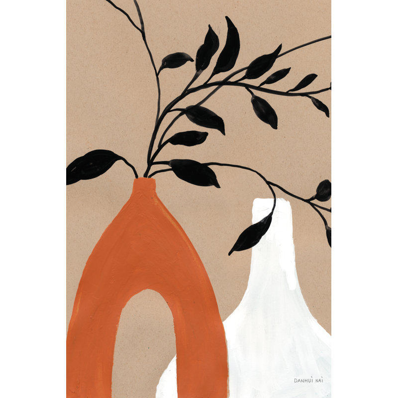 Tiges élancées I Crop - peinture, H 12 po x l 8 po, Toile tendue
