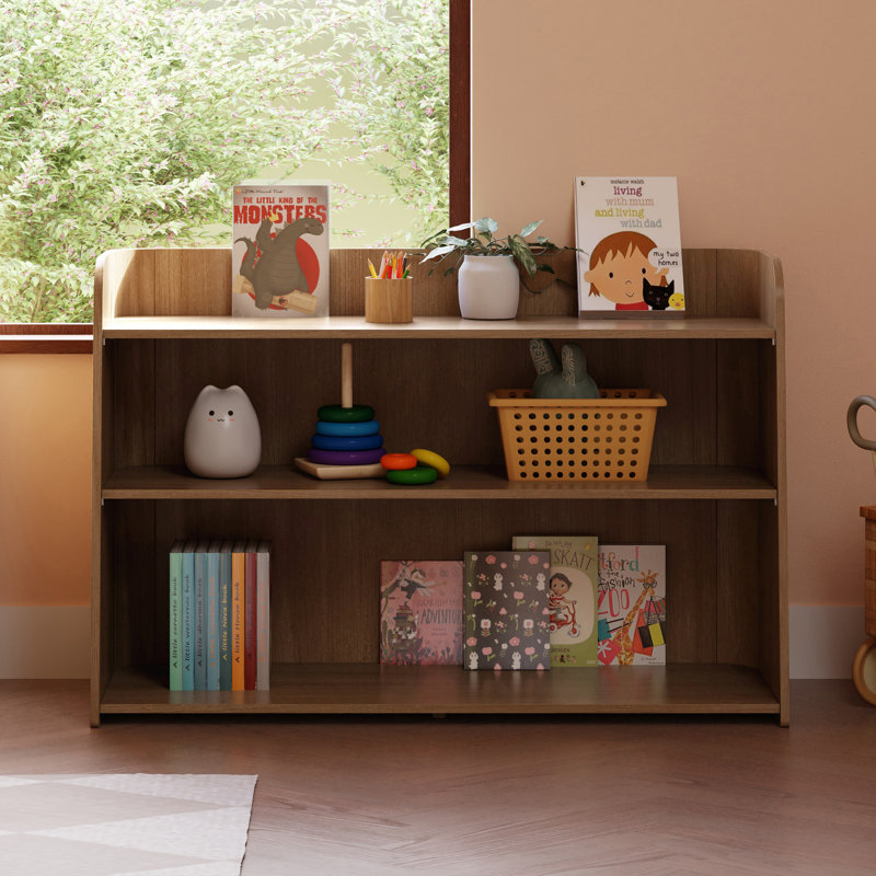 Melo Montessori-Inspired Bookcase, Natural Walnut