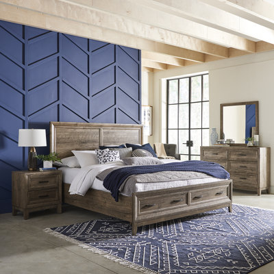 Anquenette Queen Storage Bed, Dresser & Mirror, Night Stand Set