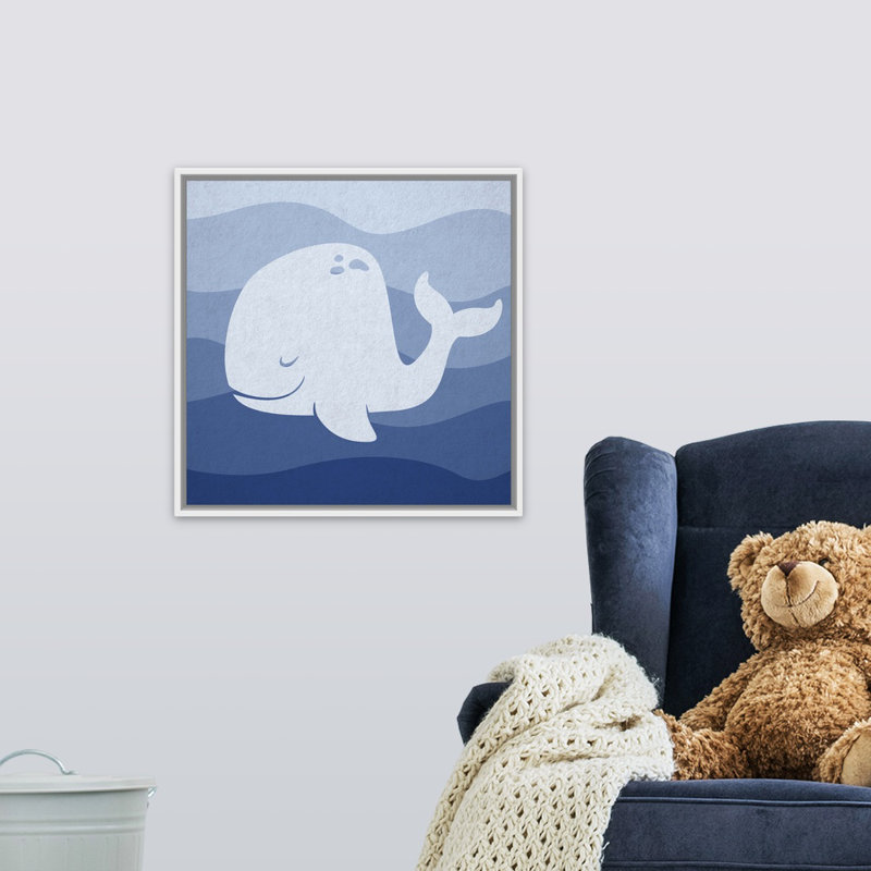 « baleineing subaquatique-chambre d’enfant circle », impression, H 20 po x l 20 po x P 1,75 po
