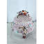 Boîte florale en porcelaine avec oiseaux sur couvercle NIFao 10 po x 10 po x H 11 po