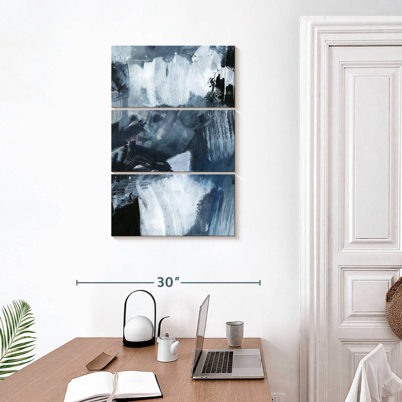 Avery Composition In Blue II, 32" H x 20" W