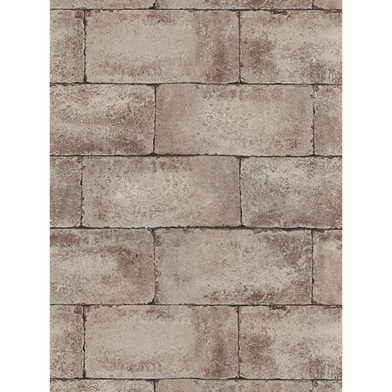 Papier peint brique, Brun