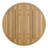 Bartha 5-Piece 45" Teak-Look Round Patio Dining Set with Wicker Chairs-1196944130