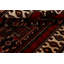 Tapis unique en laine noué à la main de style années 1980 de 5 pi 10 po x 10 pi 5 po rouge Hasanayn