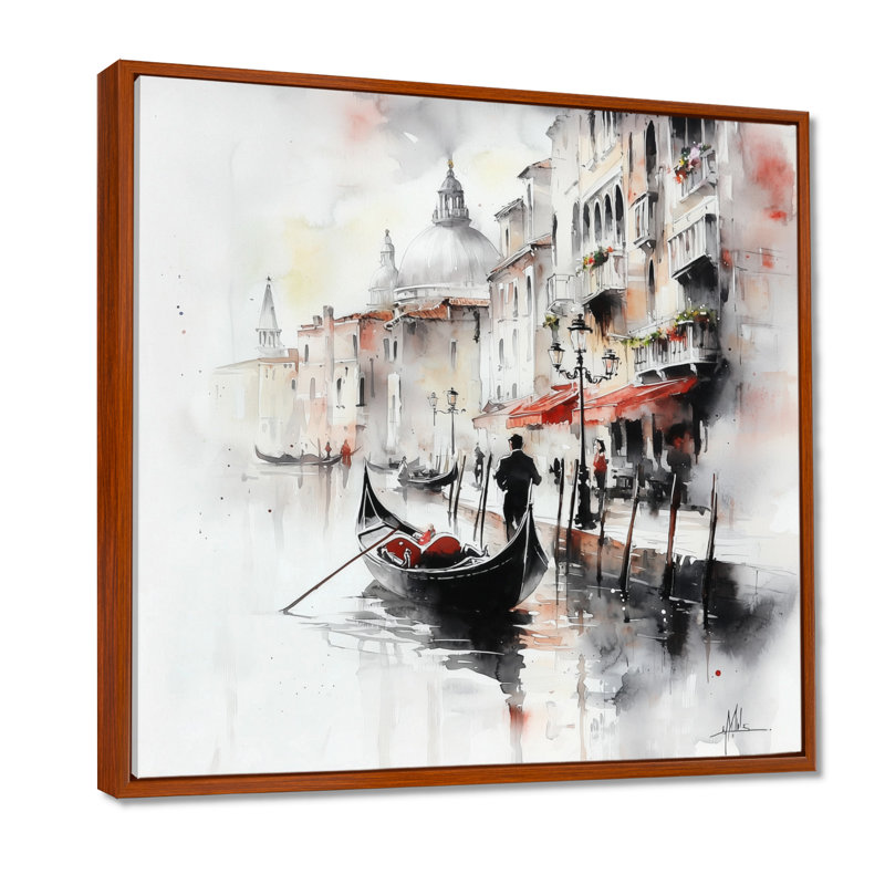 «Venice Grand Canal Landscape I - Venice», reproduction d'art mural, H 36 po x l 36 po, Bronze