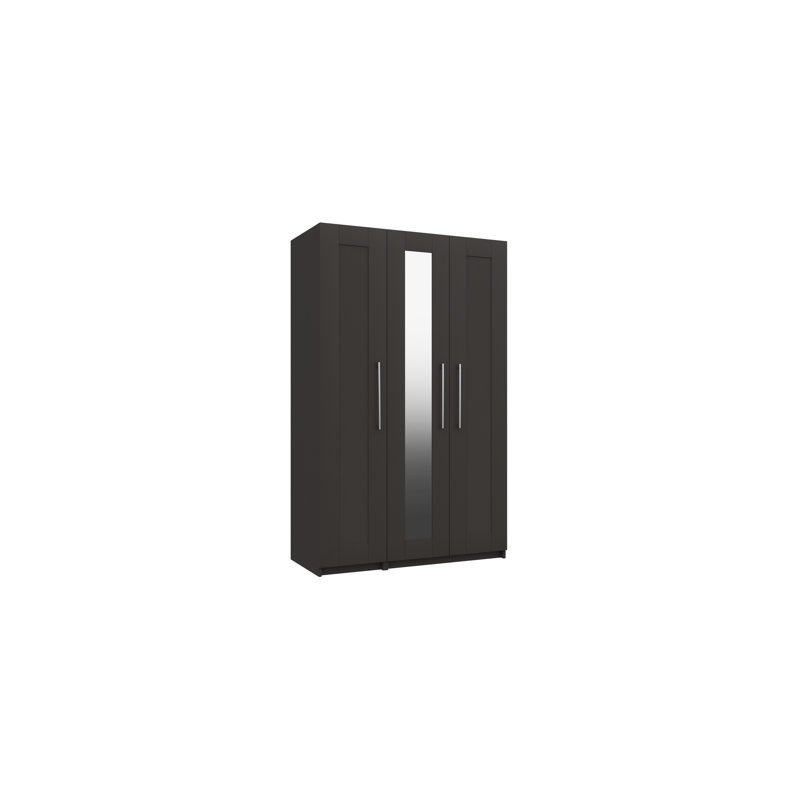 Niemeyer 3 Door Manufactured Wood Wardrobe, Anthracite