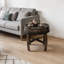 Table d'appoint ronde de style baril