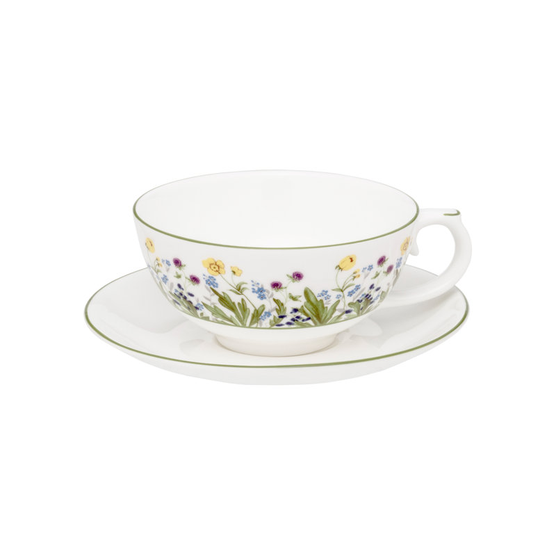 HALCYON DAYS Highgrove 16 oz. Ensemble de théière floral