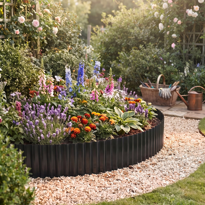 600 cm W Border Fencing, 12.5cm H x 600cm W, Black