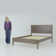 Lauritzen Solid Wood Panel Bed