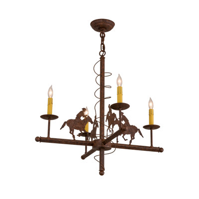 Style bougie classique/traditionnel 4 lumières lustre