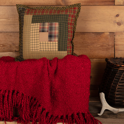 Tea Cabin Patch Pillow 12X12
