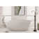 71'' x 35'' Freestanding Soaking Solid Surface Bathtub with Faucet