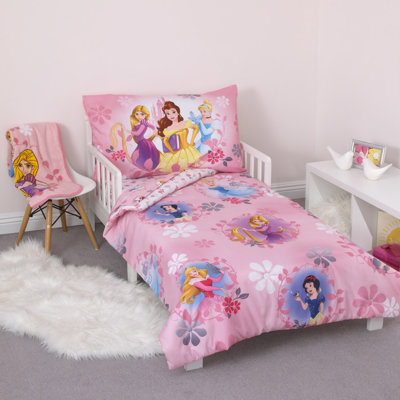 Disney Pretty Pretty Princess 4 Piece Toddler Bed Set