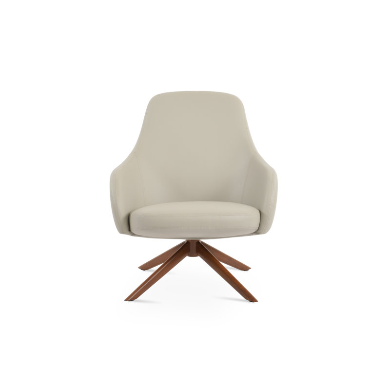 Chaise longue pivotante Gazel, Noyer, Noir