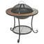 Dreyfuss Round Steel Wood Burning Smokeless Fire Pit