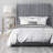 Solid Wood and Upholstered Low Profile Platform Bed-484596459-484596457