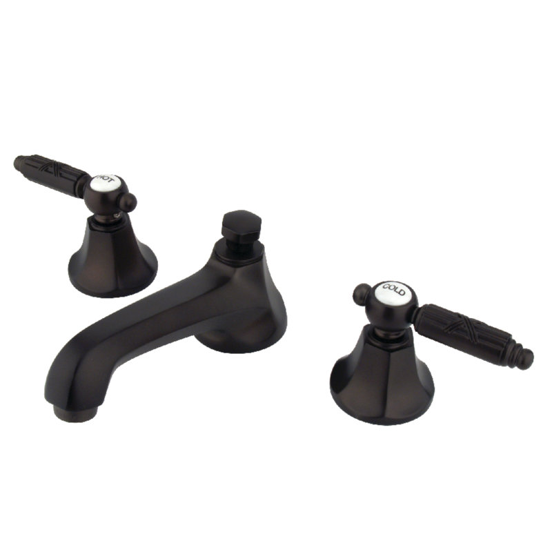 Metropolitan Widespread Bathroom Faucet with Drain Assembly, Oil Rubbed Bronze