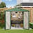 8 Ft. W X 6 Ft. D Metal Storage Shed With Frame And Lockable Door-105300091