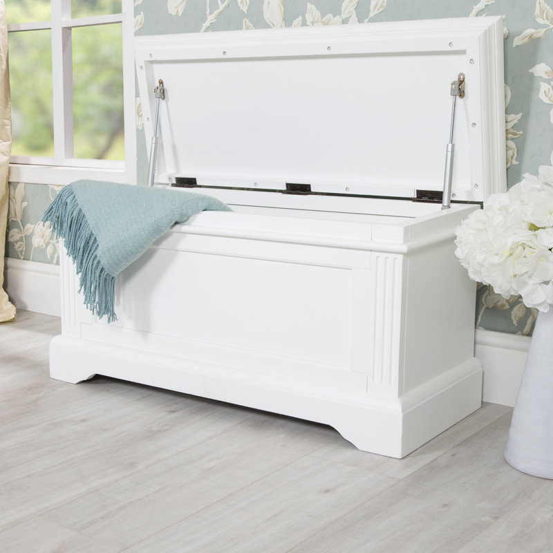 1 Piece MDF and Solid Wood Blanket Chest