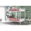 Lit superposé en métal, structure en acier durable avec conception peu encombrante pour la chambre à coucher-1678301578