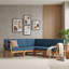 Ensemble de canapé modulaire pour l'extérieur, modulaire de patio en bois d'acacia avec coussins, loquets intégrés et sièges d'angle-1810357899