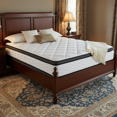 12 Inch Medium Euro Top Pocket Spring With Memory Foam Hybrid Mattress In A Box, Featuring Breathable Bamboo Fiber Surface