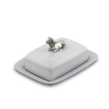 Clever Creatures Bunny Butter Dish - ivory & birch
