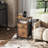 Travison 2-Drawer Nightstands with Charging Station, Bedside Table with Open Shelf, End Table with USB Ports and Outlets-1608618313-1608618327