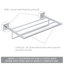 20" Hotel Shelf Frame with Towel Bar