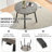 Kysha 4 - Person Four Leg Dining Set-851292462