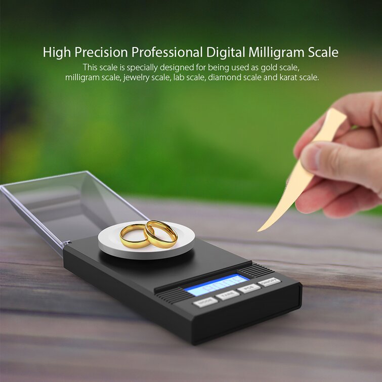Precision Pocket Scale, 50G/0.001G Precision Scale Jewelry Scales, Portable  Digital Scale With Lcd Display, With Calibration Weight, Tweezers