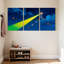 Ensemble de 3 reproductions d'art sur toile-1518402176